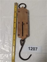 Brass Hanging Scale John Chatillon & Sons