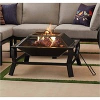 Mainstays Greyson 30 Square Wood Burning Fire Pit