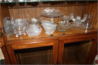 Clear glass dish lot