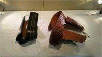 2 Leather holsters