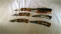 Collection of Wildlife folding knives