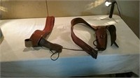 Two leather holsters