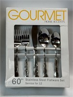 Gourmet Home Accents 60 pc Stainless Steel