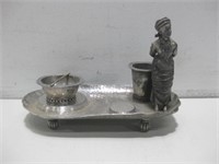 5"x 8"x 4.5" Quadruple Plated Statue Tray