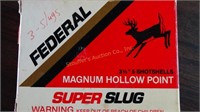 3 rds Federal Super Slug, 10 ga 3 1/2"
