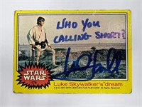 Autograph COA Star Wars Trading Card