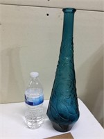 Aqua Blue Genie Bottle Vase no stopper