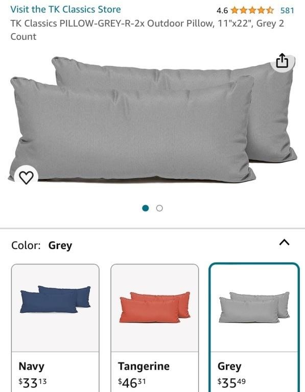 THROW PILLOWS QTY 2 (NEW)