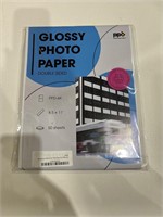 Glossy Heavyweight Photo Paper 8.5x11'' 50 Sheets
