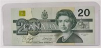 1991 Canadian 20 Dollar Bank Note