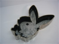Vintage Playboy Bunny chrome metal Ashtray