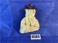 Black Americana 2 in One Reversable Doll 7" H