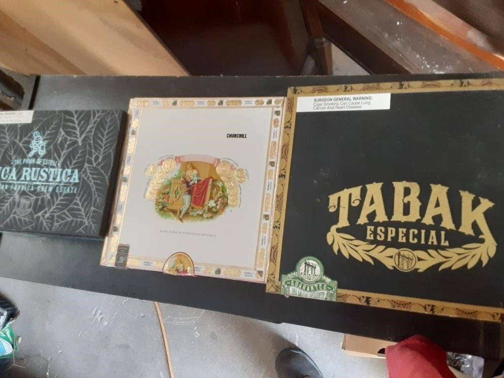 3 CIGAR BOXES