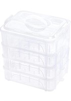 New brothread 4 Layers Stackable Clear Storage