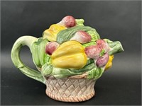 Vintage Moltobello Vegetable Ceramic Teapot