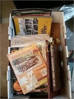 Box of Old Magazines & Books