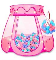($29) Princess Tent for Kids with 50 Balls,Toys