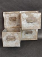 Metal Wall Hanger with Two Storage Cubes