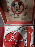 Vtg. Mickey Mouse Club Phonograph Player
