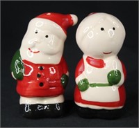 Santa & Mrs Claus Salt & Pepper Shakers