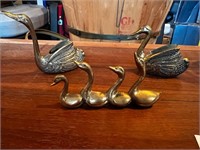 Brass ducks vintage