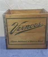 Wooden Vernor's crate. 12½×14½11.
