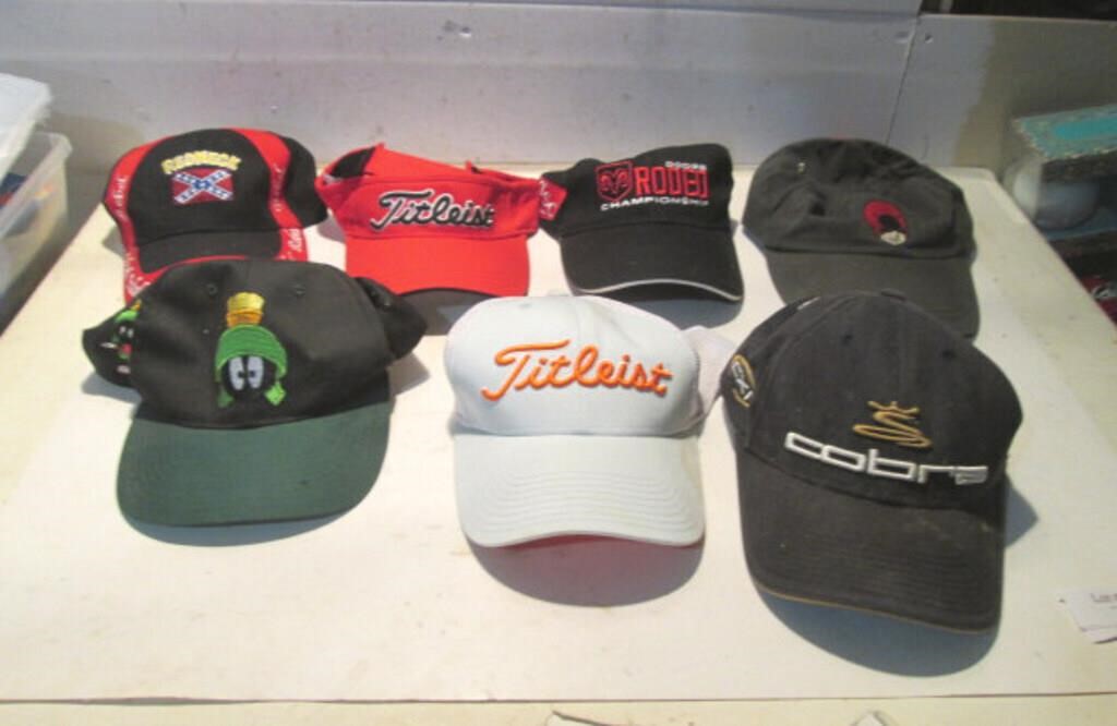 LOT COLLECTIBLE USED BASEBALL HATS