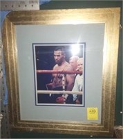 FRAMED AUTOGRAPHED PHOTO OF MIKE TYSON