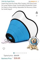 Supet Dog Cone for Dogs After Surgery