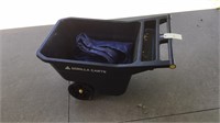 Gorilla Carts plastic garden cart with tarp