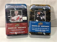 2 - 2009-10 UD Ovation Hockey Card Tin Sets
