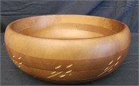 Wooden barbocraft decorative bowl