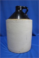 Vintage crock finger jug, 12.5"H