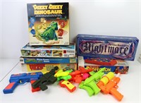 BOARD GAMES AND SQUIRT GUNS