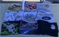 W - LOT OF 9 GRAPHIC TEES SIZE XL & 2XL (Q7)