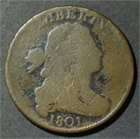 1801 DRAPED BUST LARGE CENT AG