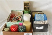 Miscellaneous Lot of Candles & Christmas