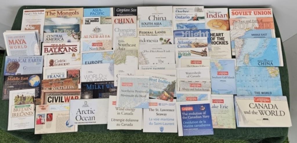 61 MAPS - NATIONAL GEOGRAPHIC MAGAZINES