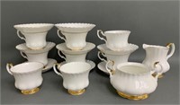 Royal Albert Val D'or Bone China Tea Cups/Saucers