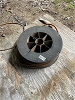 Extension cord reel with cord