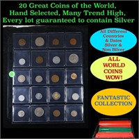 20 Great Coins of the World, hand selected, many t