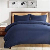 Used Premium Navy Blue Double/queen Size Bed Set
