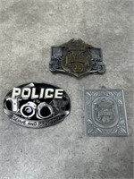 Harley Davidson Police 1 and police belt buckles