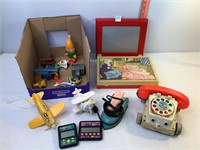 Etch a Sketch, Puzzle, Fisher Price Phone & Misc
