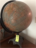 World Globe Cast Iron Stand
