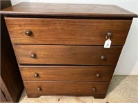 VINTAGE 4 DRAWER CHEST- OVERALL GOOD