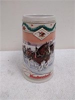 Vintage Budweiser holiday Stein 1996