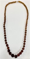 Cut Crystal Beaded Necklace with 18k Clasp