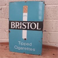 "Bristol Blue Cigarettes" Enamel Sign (61cm x