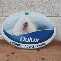 "Dulux Colour and Advice Centre" Oval SIgn